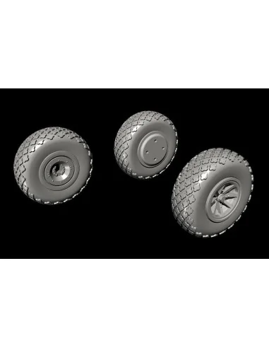 P-40 Wheels-Cross Tread f.Special Hobby, 1/72 - CMK 129-Q72297