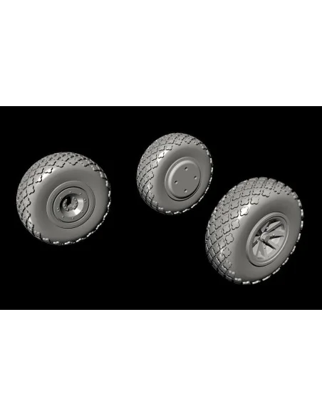 P-40 Wheels-Cross Tread f.Special Hobby, 1/72 - CMK 129-Q72297