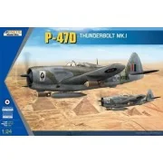 P-47D THUNDERBOLT RAZOR-RAF, 1/24 - KINETIC K3212