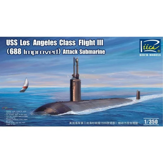 USS Los Angeles Class Flight III(688 imp, 1/350 - Riich Models RN28007 USS Los Angeles Class Flight III(688 imp, 1/350 - Riich Models RN28007