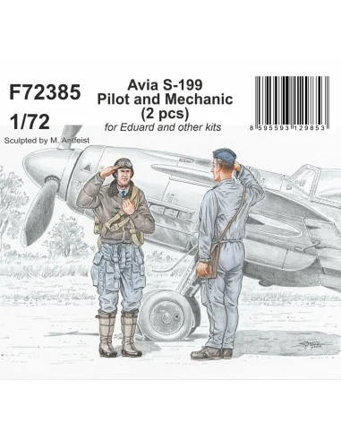 Avia S-199 Pilot and Mechanic for Eduard and other kits, 1/72 - CMK...
