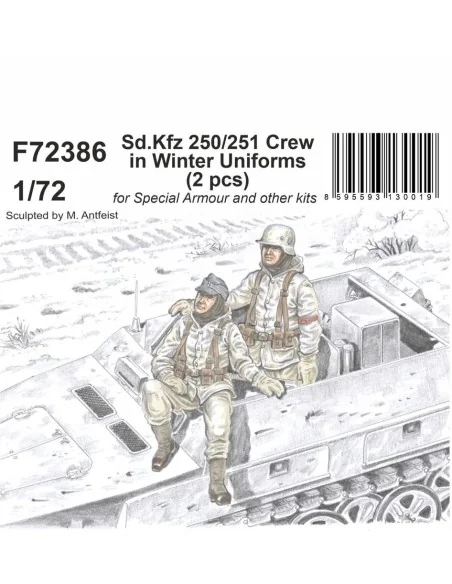 [NO_DESC] Sd.Kfz 250/251 Crew in Winter Uniforms, 1/72 - CMK 129-F7...