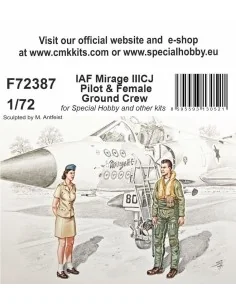 IAF Mirage IIICJ Pilot & Female Ground Crew, 1/72 - CMK 129-F72387