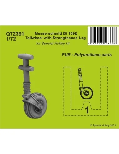 Messerschmitt Bf 109E Tailwheel with Strengthened Leg, 1/72 - CMK 1...