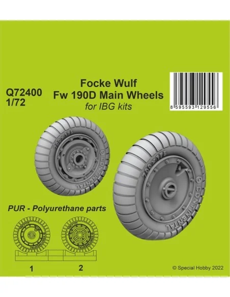 [NO_DESC] Focke Wulf Fw 190D-9 Main Wheels / for1/72 IBG kits, 1/72...