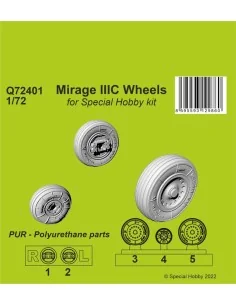 [NO_DESC] Mirage IIIC Wheels for Special Hobby kit, 1/72 - CMK 129-...
