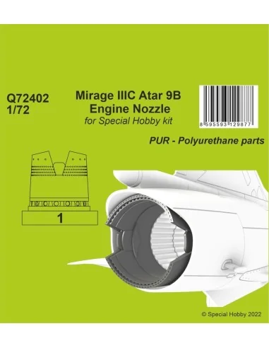 Mirage IIIC Atar 9B Engine Nozzle for Special Hobby kit, 1/72 - CMK...