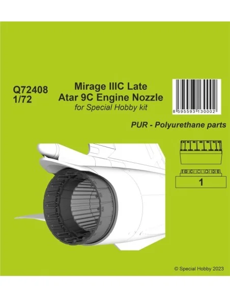 [NO_DESC] Mirage IIIC Late - Atar 9C Engine Nozzle, 1/72 - CMK 129-...