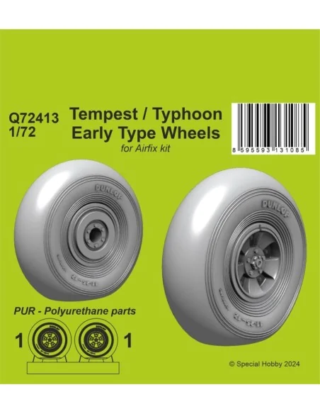 Tempest/Typhoon Early type Wheels, 1/72 - CMK 129-Q72413