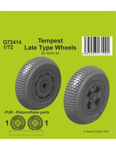 Tempest Late Type Wheels, 1/72 - CMK 129-Q72414