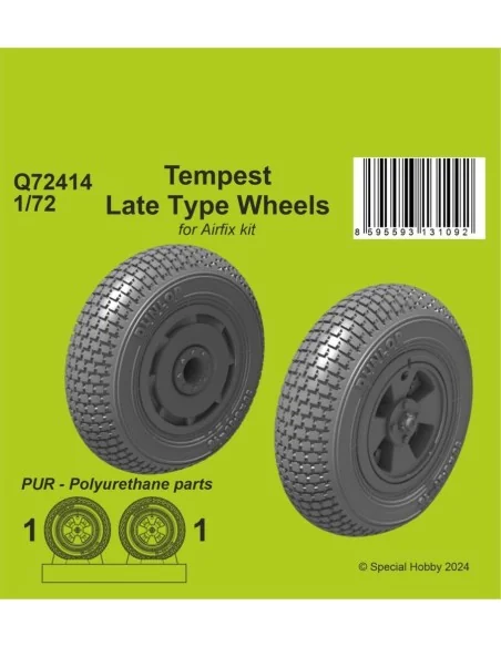 Tempest Late Type Wheels, 1/72 - CMK 129-Q72414