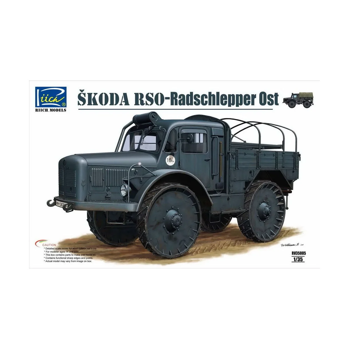 Skoda RSO-Radschlepper Ost, 1/35 - Riich Models RV35005