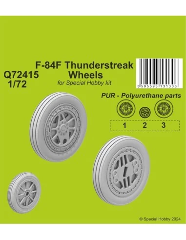 F-84F Thunderstreak Wheels 1/72 / for Special Hobby kits, 1/72 - CM...