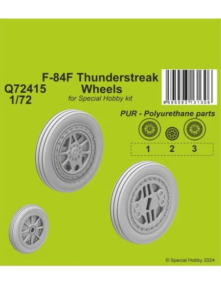 F-84F Thunderstreak Wheels 1/72 / for Special Hobby kits, 1/72 - CM...
