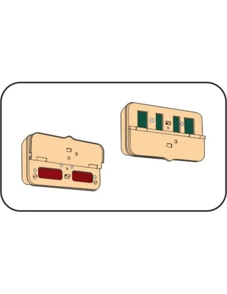 German WWII distance rear lights NOTEK, 1/35 - CMK 129-B35037