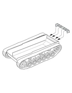 Pz.Kpfw III Correction Rear Hull Armor, 1/35 - CMK 129-B35063