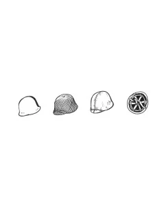 US WWII Helmets (6pcs), 1/35 - CMK 129-B35083