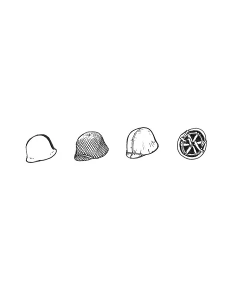 [NO_DESC] US WWII Helmets (6pcs), 1/35 - CMK 129-B35083