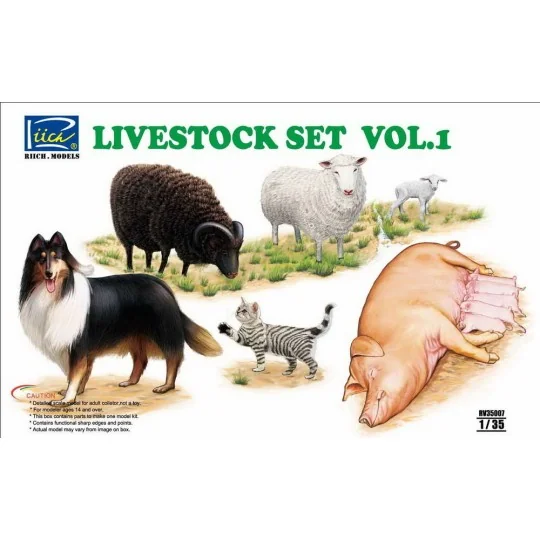 Livestock Set Vol.1, 1/35 - Riich Models RV35007