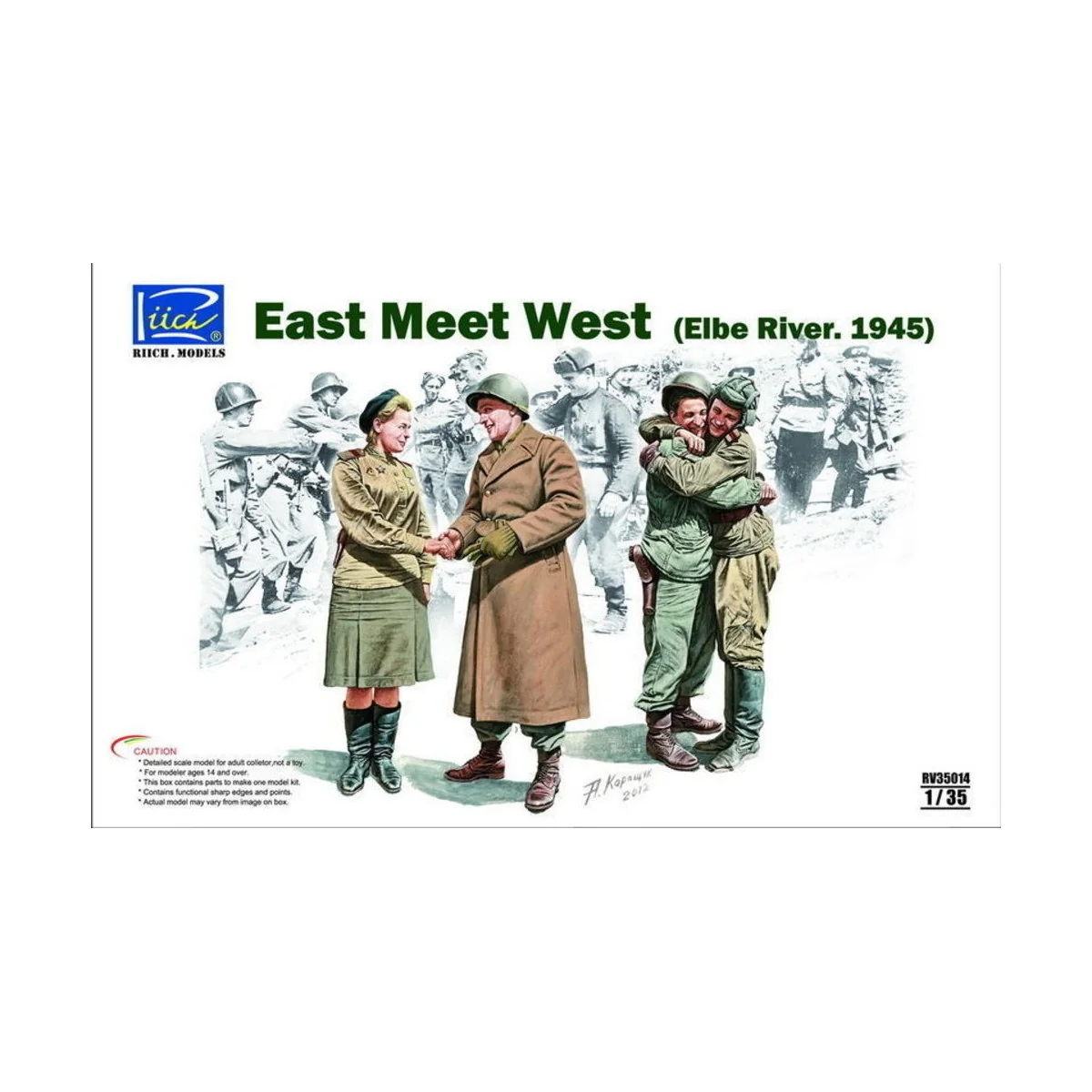 East meet West (Elbe River.1945), 1/35 - Riich Models RV35014 East meet West (Elbe River.1945), 1/35 - Riich Models RV35014