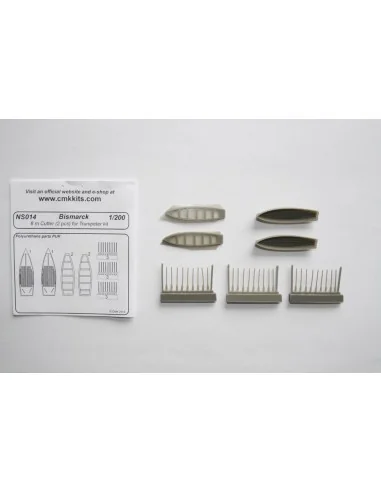 Bismarck 8 m Cutter 2pcs.f.TRU, 1/200 - CMK 129-NS014