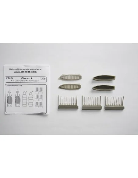 Bismarck 8 m Cutter 2pcs.f.TRU, 1/200 - CMK 129-NS014