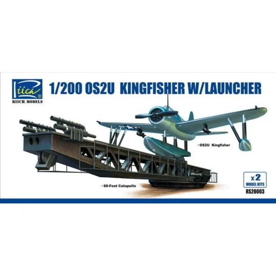 OS2U-3 Kingfisher w/Launcher(ModelKitsX2, 1/200 - Riich Models RS20003 OS2U-3 Kingfisher w/Launcher(ModelKitsX2, 1/200 - Riich Models RS20003