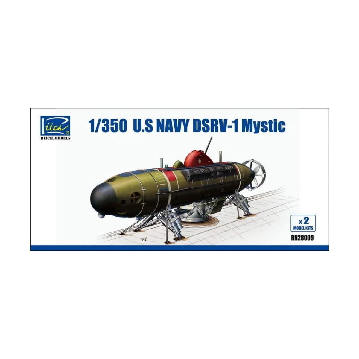 U.S.NAvy DSRV-1 Mystic(Model Kits X2), 1/350 - Riich Models RN28009