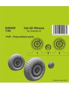 Yak-9D Wheels, 1/48 - CMK 129-Q48405