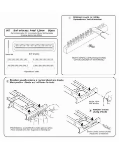 Schrauben mit Muttern, 1, 5 mm Mit Bohrer - CMK 129-007