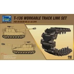 T-136 Workable Track set for M108/M109A1 -A5 SPH - Riich Models RE3...