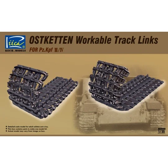 Ostketten Workable Track Links for Pz.Kp Kpfw III/IV & StuG III, 1/...