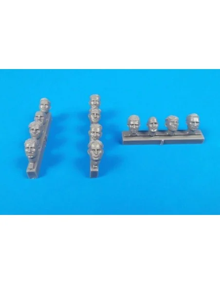 Universal Pilot Heads-with no head gear (12 pcs), 1/32 - CMK 129-F3...