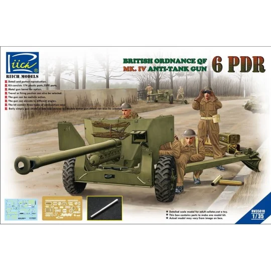 Ordanance QF 6-Pdr.MK.IV Late War Infant Anti-tank Gun(w/Metal gun ...