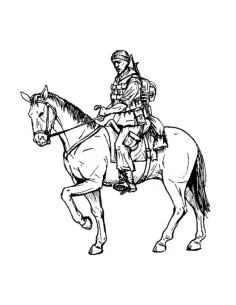 US mounted soldier in Afganistan (1 fig & horse), 1/35 - CMK 129-F3...