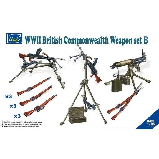 WWII British Commenwealth Weapon Set B, 1/35 - Riich Models RE30011