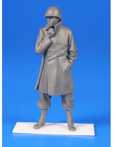 US WWII Soldier w/winter coat a.an M1rie rifle-Belgium 1944, 1/35 -...