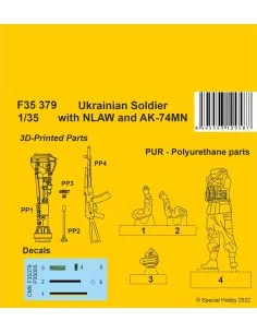 [NO_DESC] Ukranian Soldier with NLAW and AK-74MN, 1/35 - CMK 129-F3...