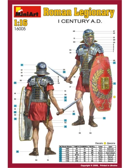 Roman Legionary. I century A. D., 1/16 - MiniArt 16005