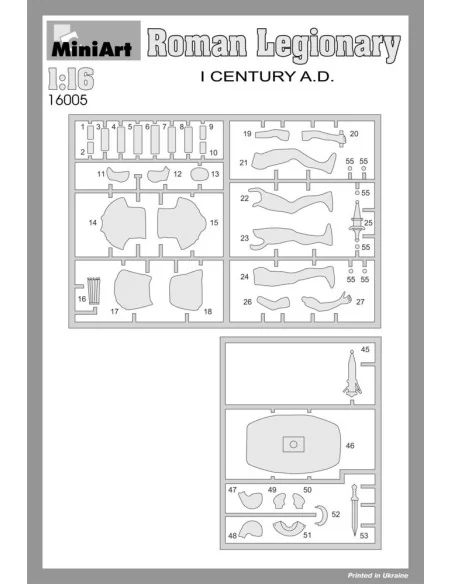 [NO_DESC] Roman Legionary. I century A. D., 1/16 - MiniArt 16005