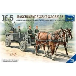 WWII German IF-5 Horse Drawn MG Wagon with Zwillingslafette - Riich...