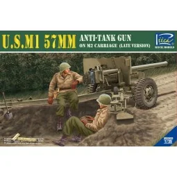 U.S.M1 57mm Anti-tank Gun on M2 carriage Late Version - Riich Model...