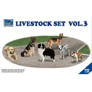 Livestock Set Vol.3 (six dogs), 1/35 - Riich Models RV35021