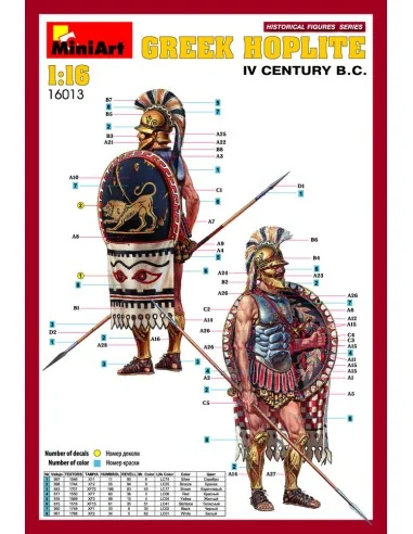 Greek Hoplite. IV c. B.C., 1/16 - MiniArt 16013