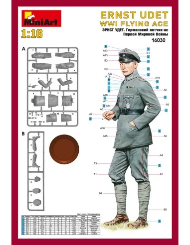 [NO_DESC] Ernst Udet. WW1 Flying Ace, 1/16 - MiniArt 16030