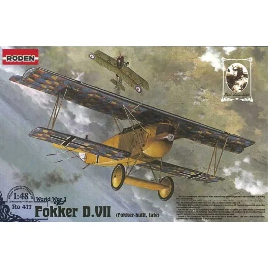 Fokker D.VII F (late), 1/48 - Roden 417 Fokker D.VII F (late), 1/48 - Roden 417