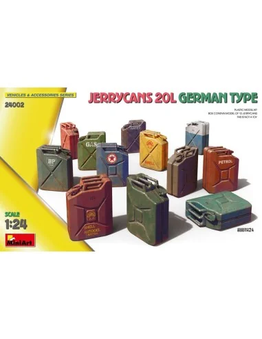 Jerrycans 20L German Type, 1/24 - MiniArt 24002