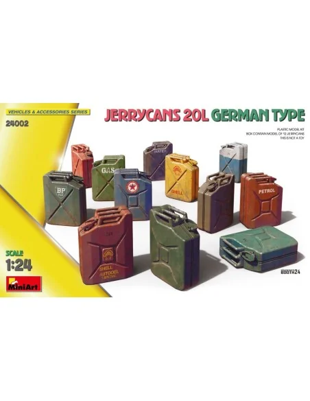 [NO_DESC] Jerrycans 20L German Type, 1/24 - MiniArt 24002