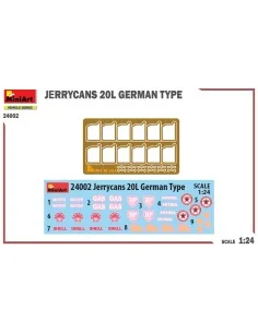 Jerrycans 20L German Type, 1/24 - MiniArt 24002 2