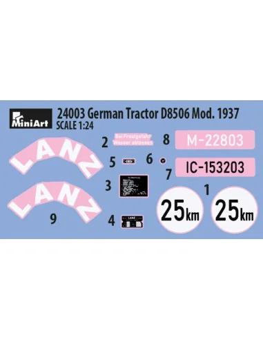 German Tractor D8506 Mod. 1937, 1/24 - MiniArt 24003